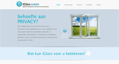 Desktop Screenshot of iglass-europe.nl