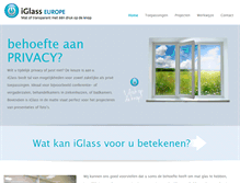 Tablet Screenshot of iglass-europe.nl